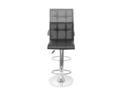 Tabouret De Bar MCW-G87 (lot De 2),similicuir Noir-blanc, Pied Chromé -Meilleur Meubles Magasin tabouret haut 24549647