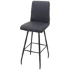 Tabouret De Bar MCW-H72,Gris Foncé -Meilleur Meubles Magasin tabouret haut 24549867