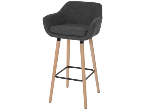 Tabouret De Bar Vaasa T381,Textile, Gris Foncé -Meilleur Meubles Magasin tabouret haut 24549883