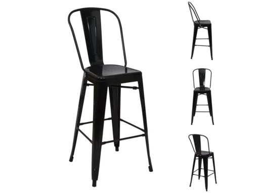 Tabouret De Bar MCW-A73 Métal (lot De 4),noir -Meilleur Meubles Magasin tabouret haut 24550033