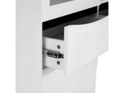 Vitrine Lyon Avec 4 Portes Et 4 Niches - MDF Et Bois - Blanc -Meilleur Meubles Magasin vitrine 18874661