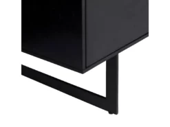 Vitrine Avec LEDs Tokyo Avec 4 Portes Et 2 Tiroirs - MDF Et Métal - Noir -Meilleur Meubles Magasin vitrine 18874677